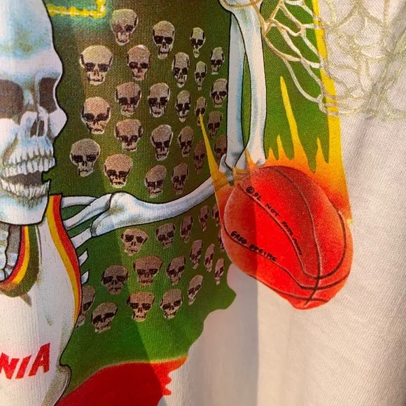 Vintage 1992 Grateful Dead Lithuania Olympic Basketball Tshirt Made In The U.S.A